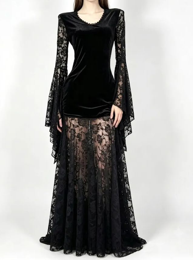 Crimson Seance Halter Dress
