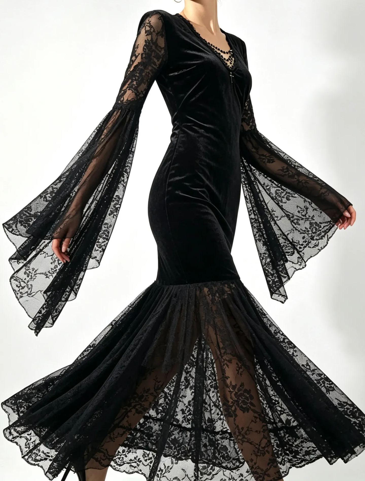 Crimson Seance Halter Dress