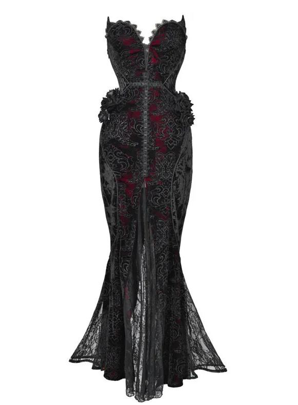 [Copy][Copy][Copy]Women's 3-Piece Gothic Victorian Dress Set Corset Bolero & Layered Maxi Skirt Dark Romantic Vampire Costume