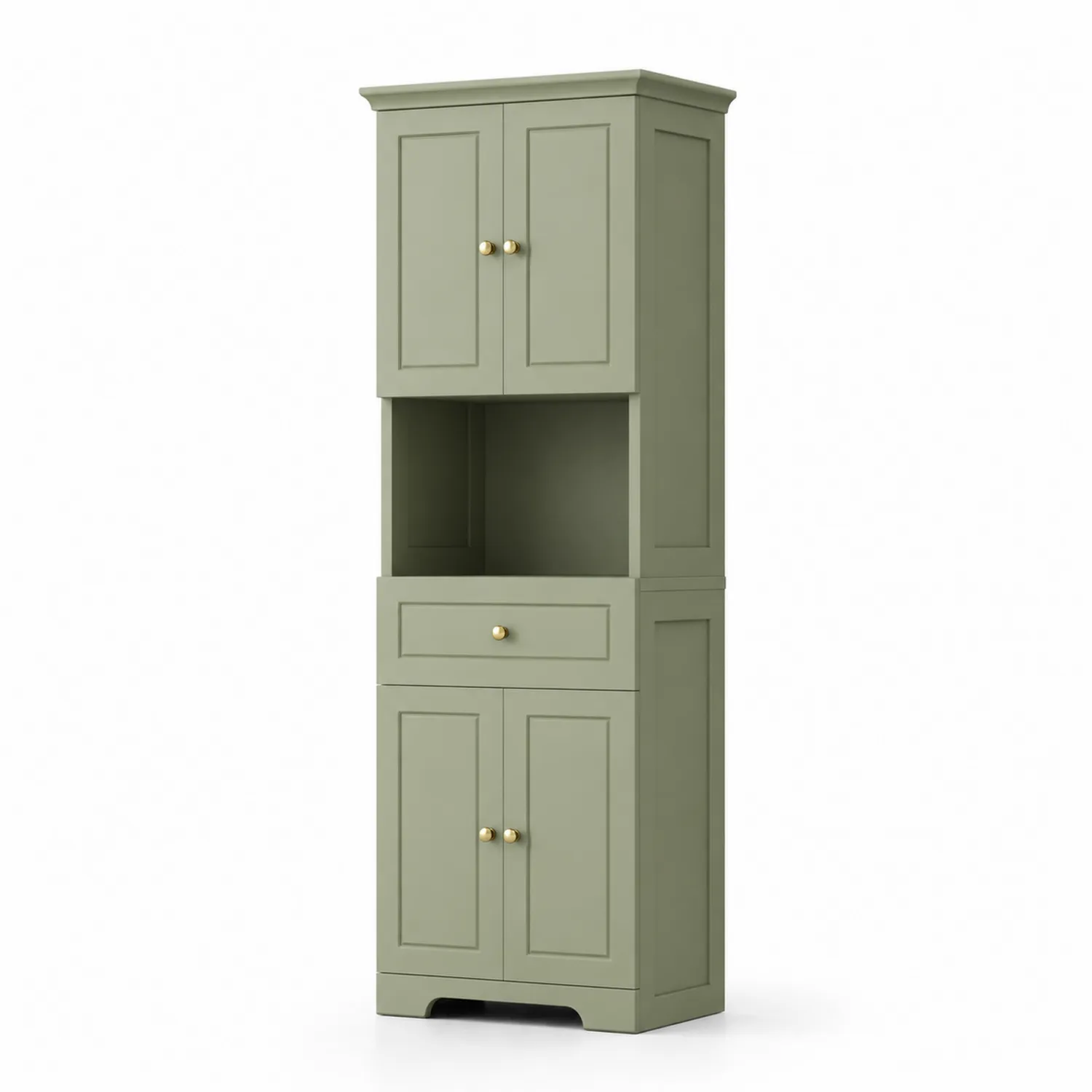 Kredens kuchenny drewniany 185cm Zielony