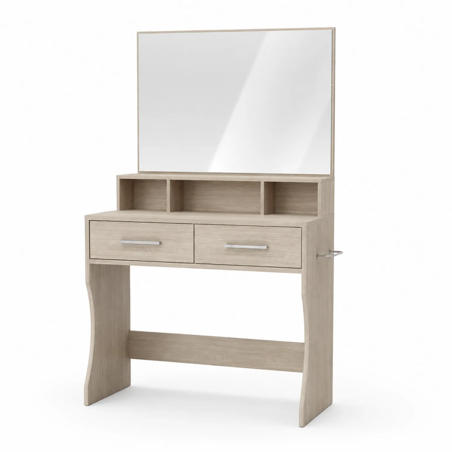 Toaletka z lustrem dąb 100x40x140 cm