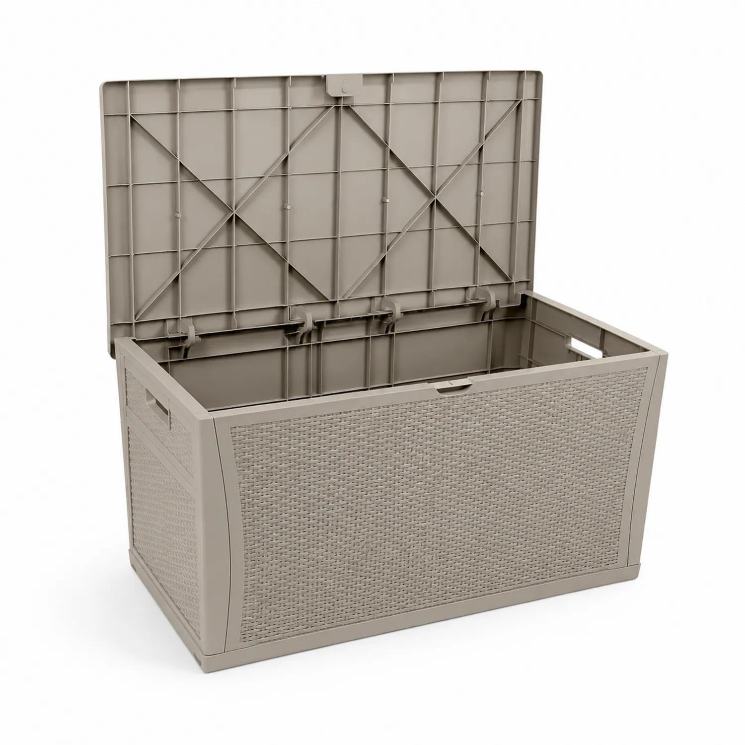 Plastikowa skrzynia zewnętrzna beżowa 117x45x57cm