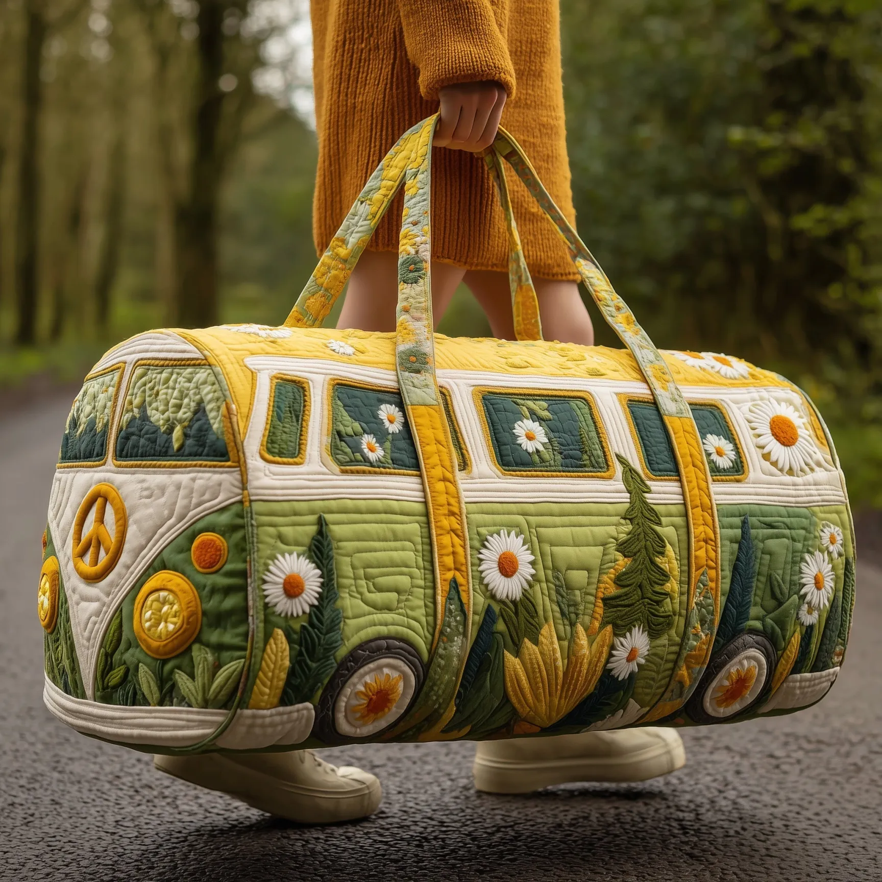 Hippie Van Quilted Duffle Bag HFMA260612010