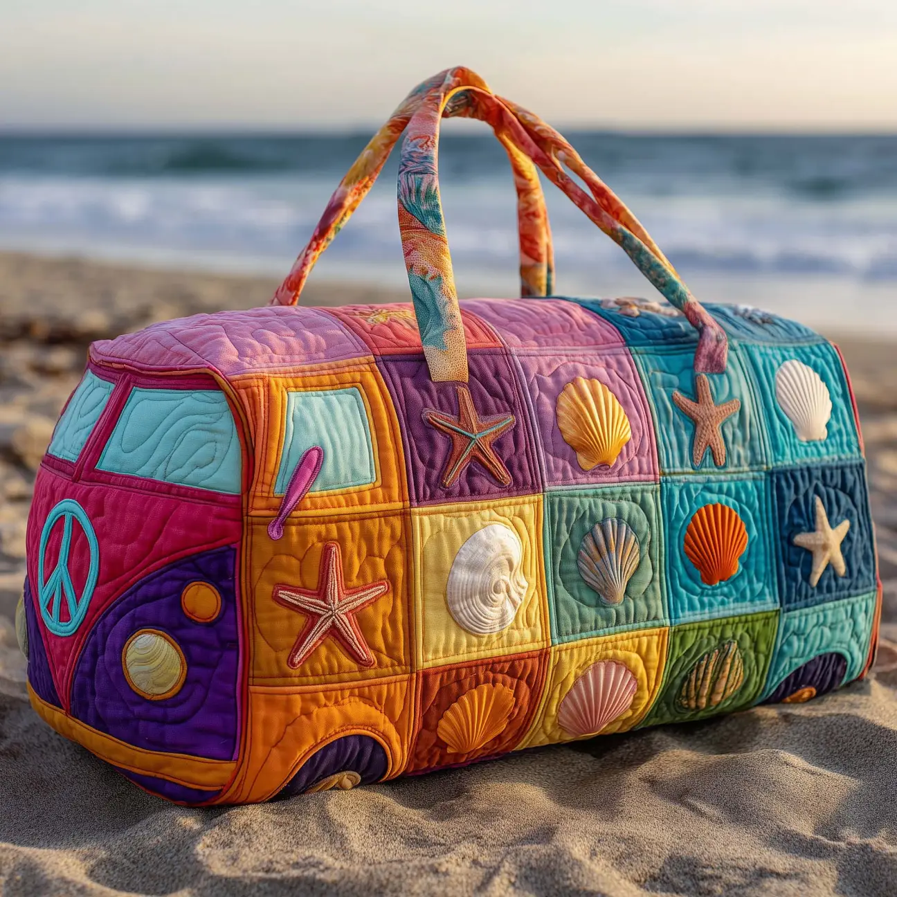 Hippie Van Quilted Duffle Bag HFMA260612010