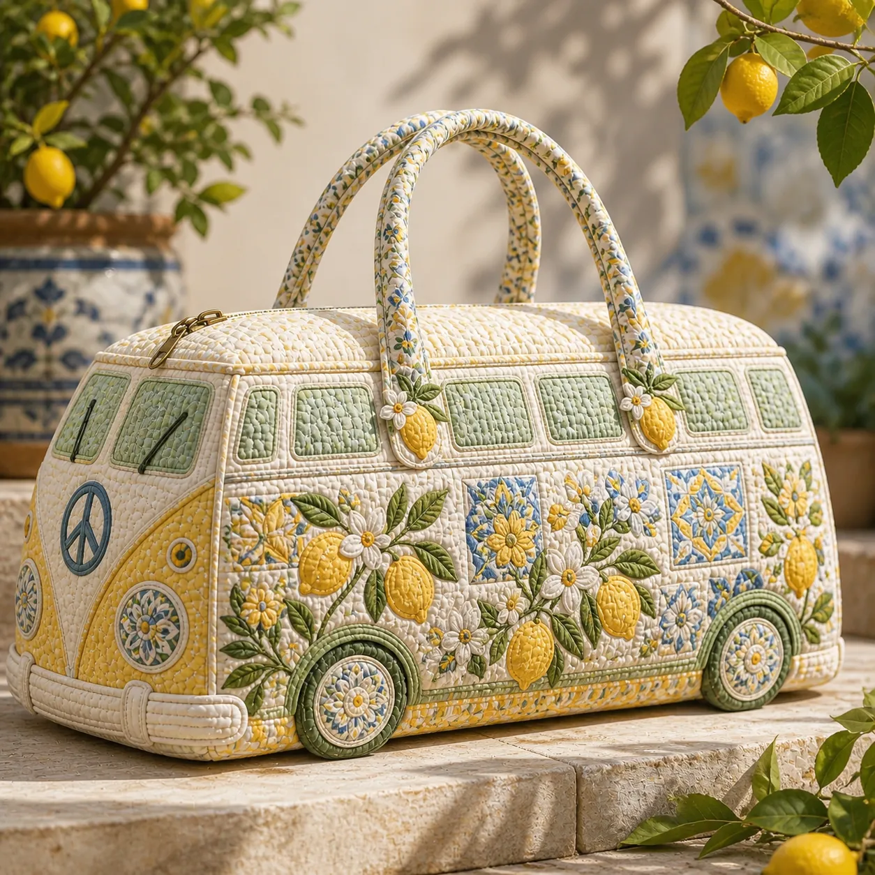 Hippie Van Quilted Duffle Bag HFMA260612010