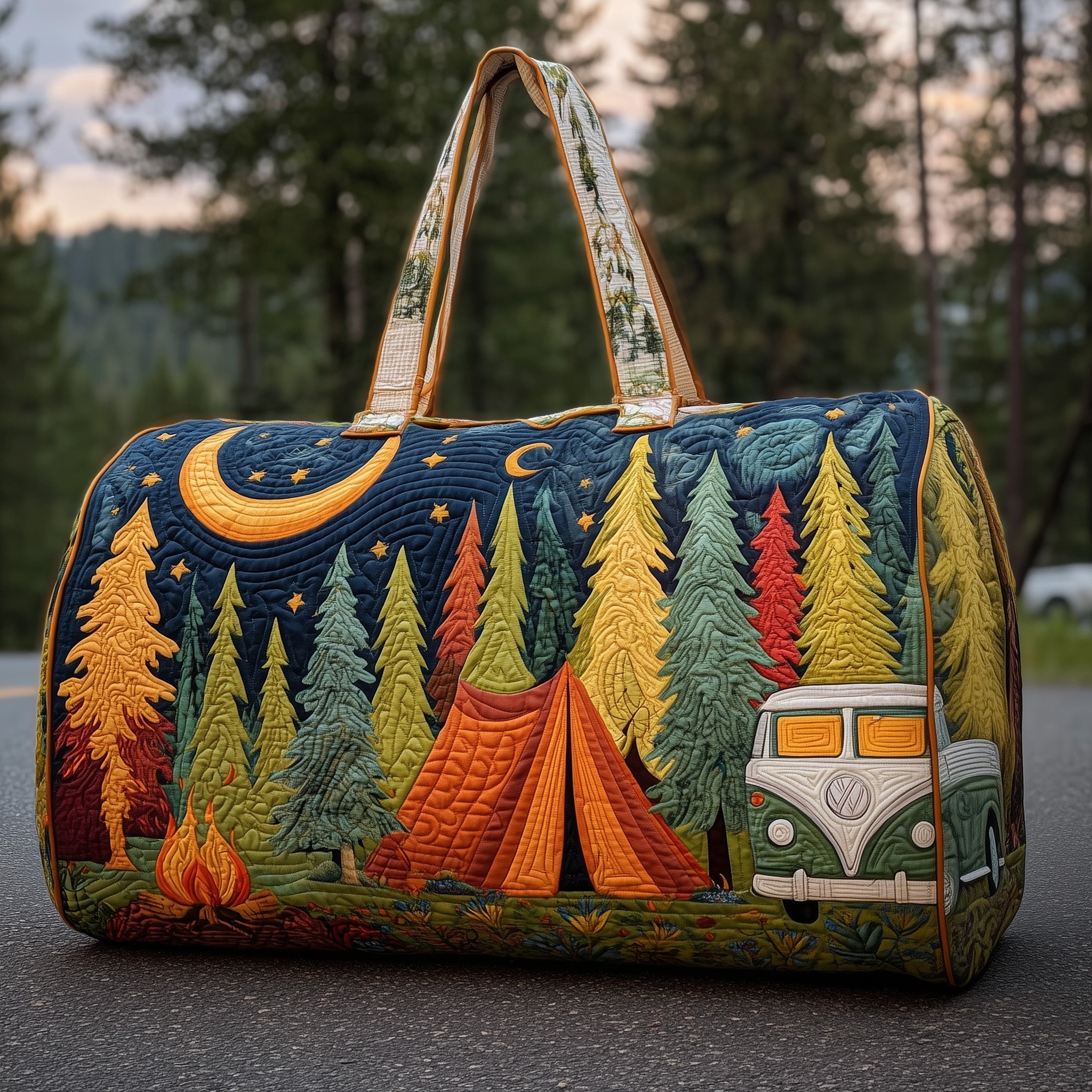 Campfire Dream Quilted Duffle Bag HFMA260612015