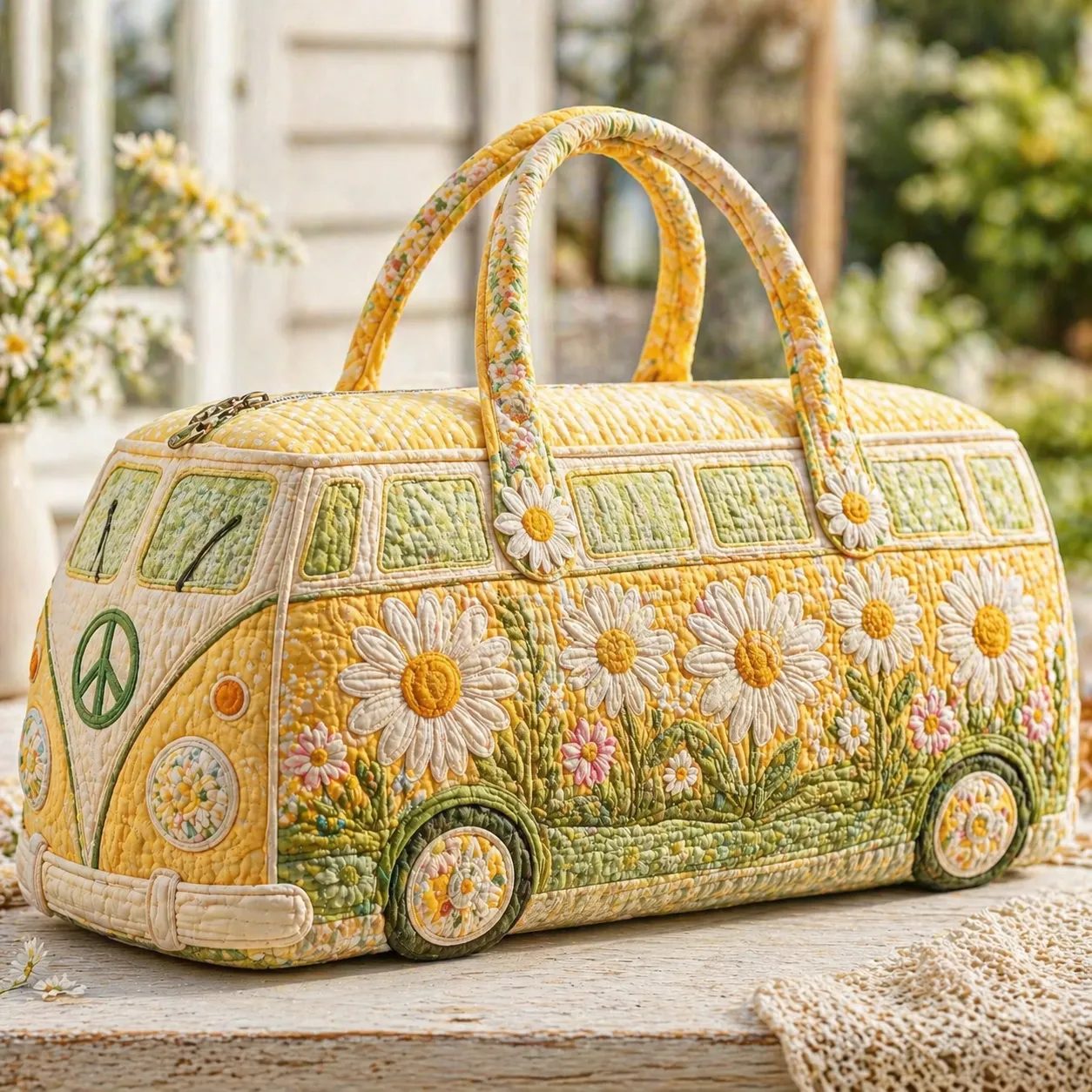 Hippie Van Quilted Duffle Bag HFMA260612010
