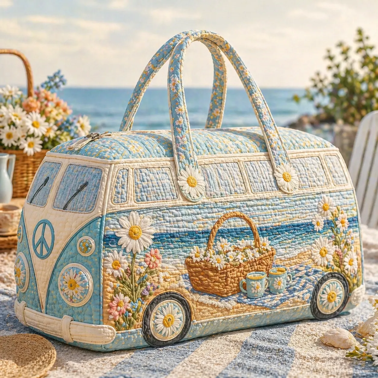 Hippie Van Quilted Duffle Bag HFMA260612010