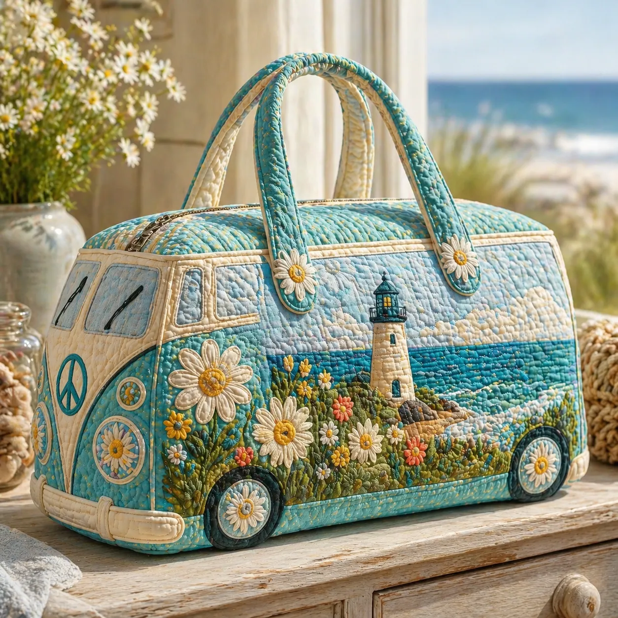 Hippie Van Quilted Duffle Bag HFMA260612010