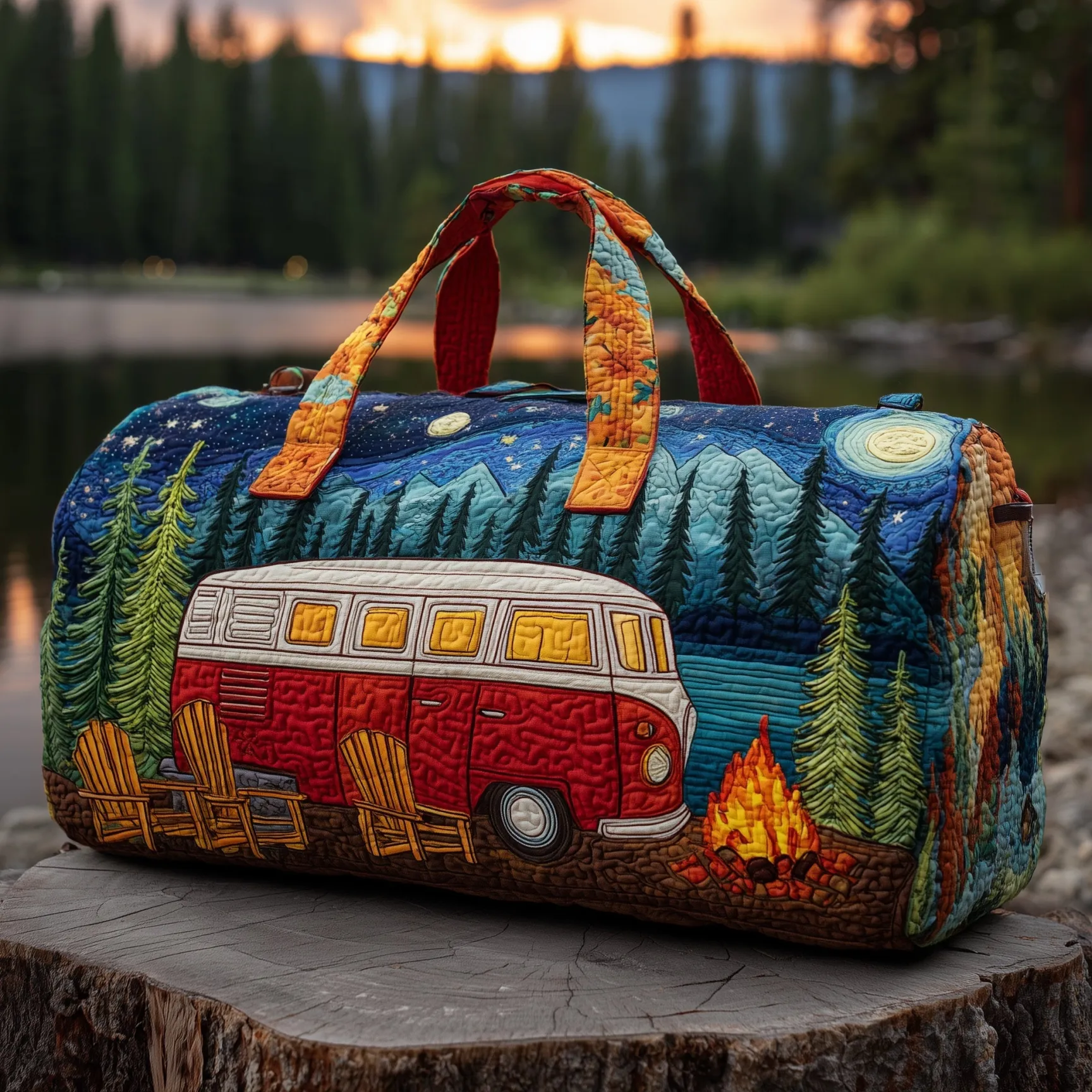 Campfire Dream Quilted Duffle Bag HFMA260612015