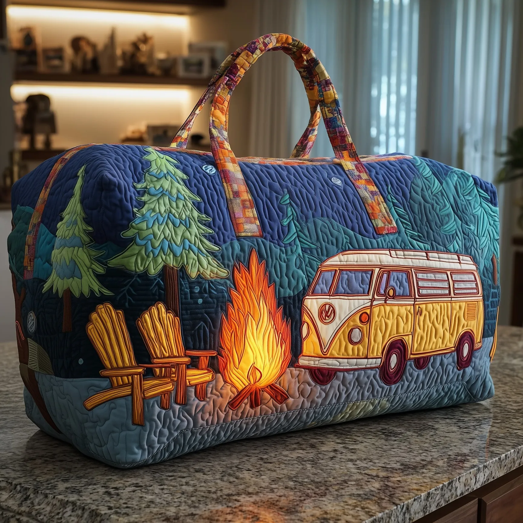 Campfire Dream Quilted Duffle Bag HFMA260612015