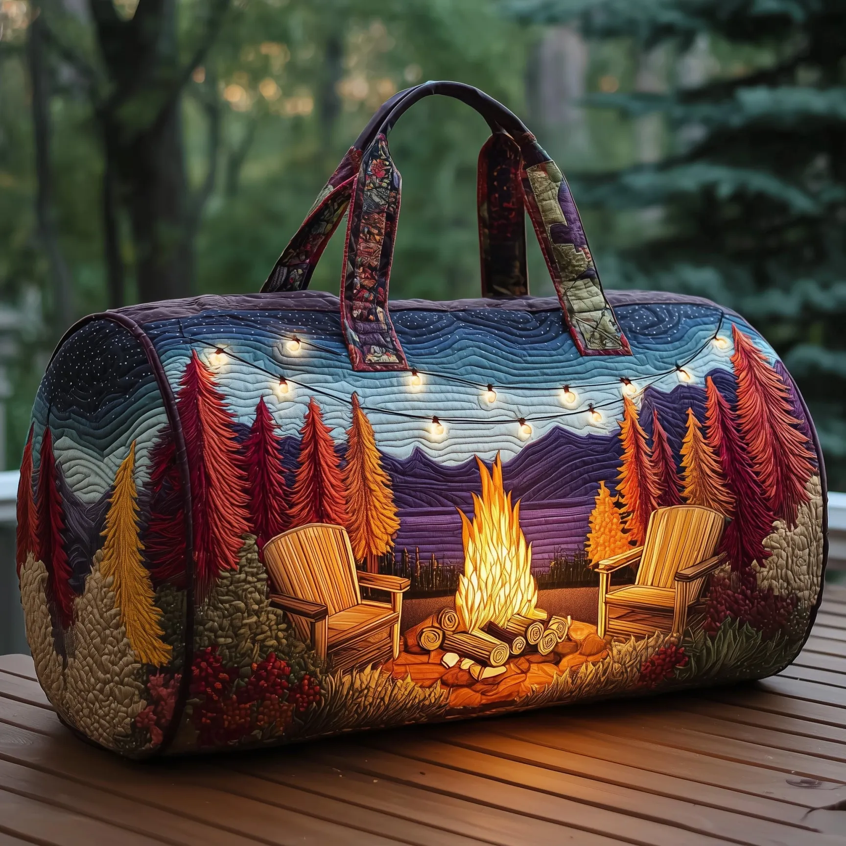 Campfire Dream Quilted Duffle Bag HFMA260612015