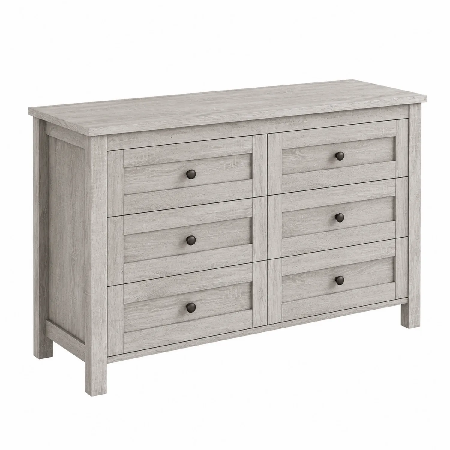 Komoda z litego drewna w kolorze szarym 120x40x80 cm-Norvitron