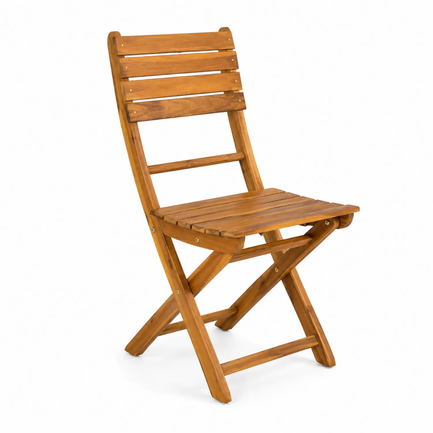 Drewniane krzesło składane akacja 85x45x50 cm-Norvitron