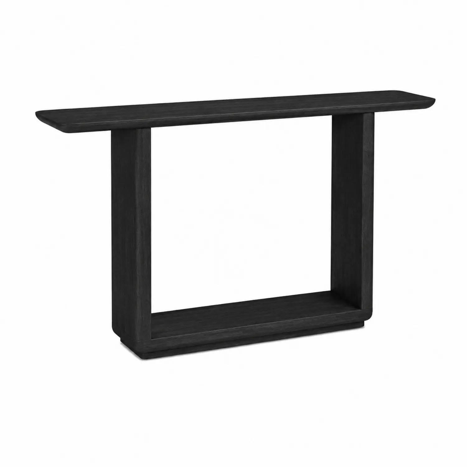 Konsola Czarna z Drewna Dębowego 120cm x 30cm x 80cm-Norvitron