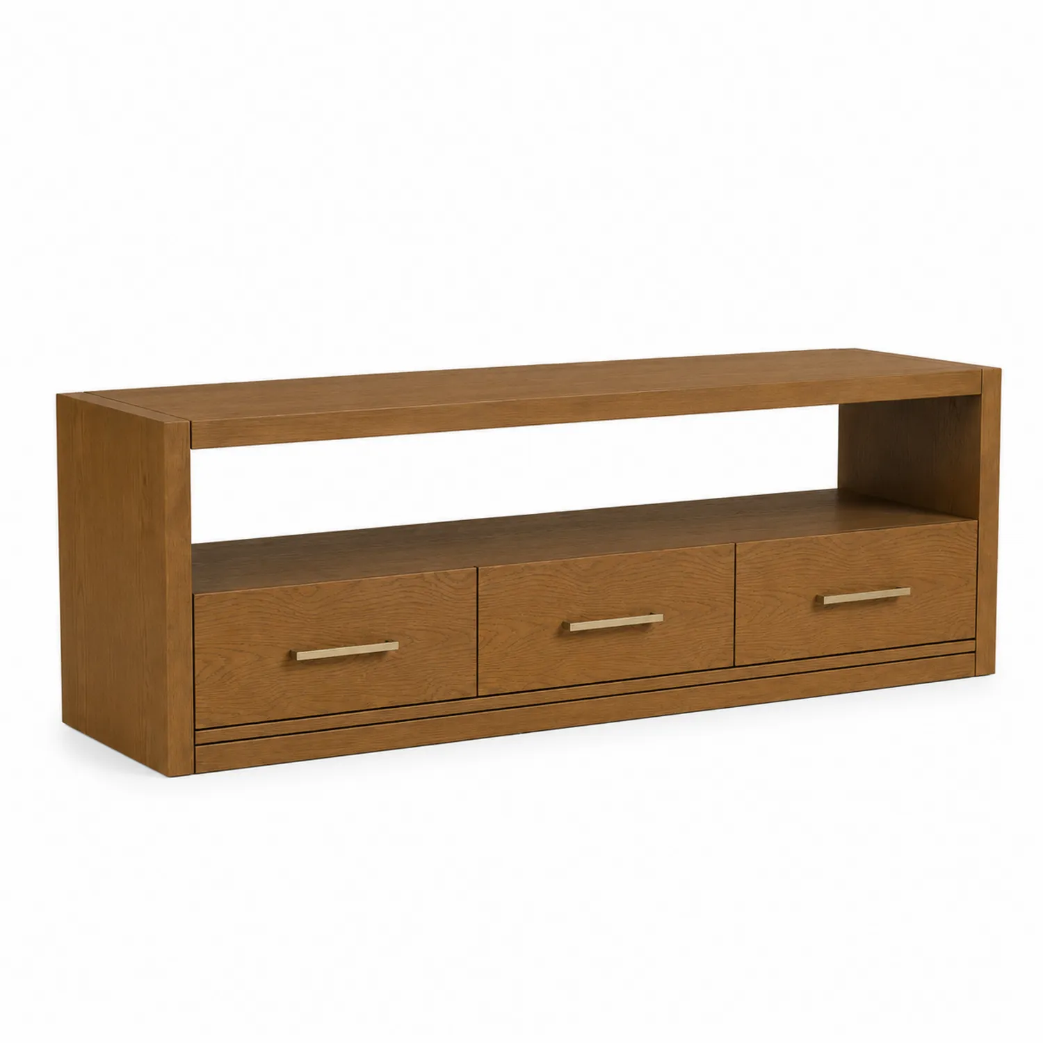 Drewniana szafka RTV z trzema szufladami 120x40x50 cm-Norvitron