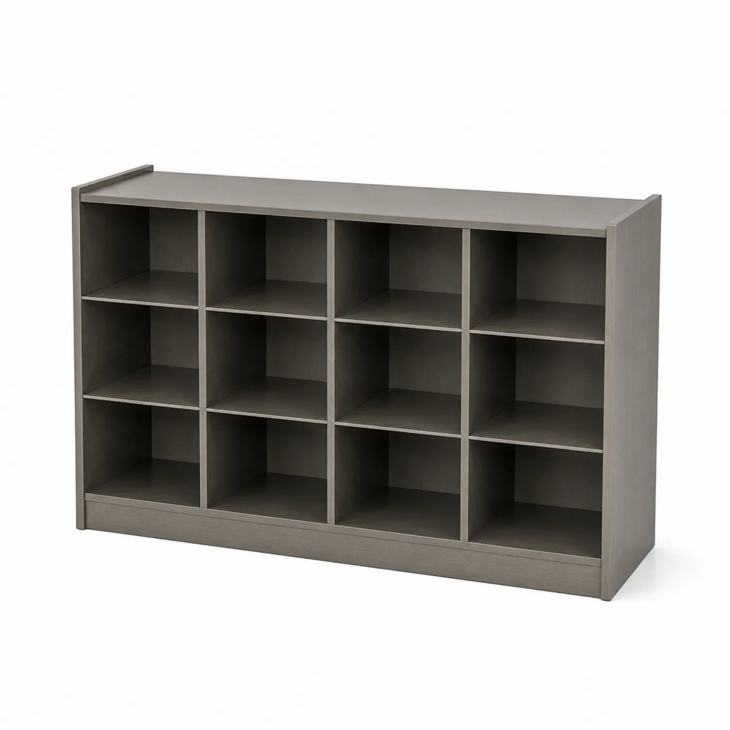 Regał biurowy z 12 przegrodami MDF Szary 120x30x80 cm-Norvitron