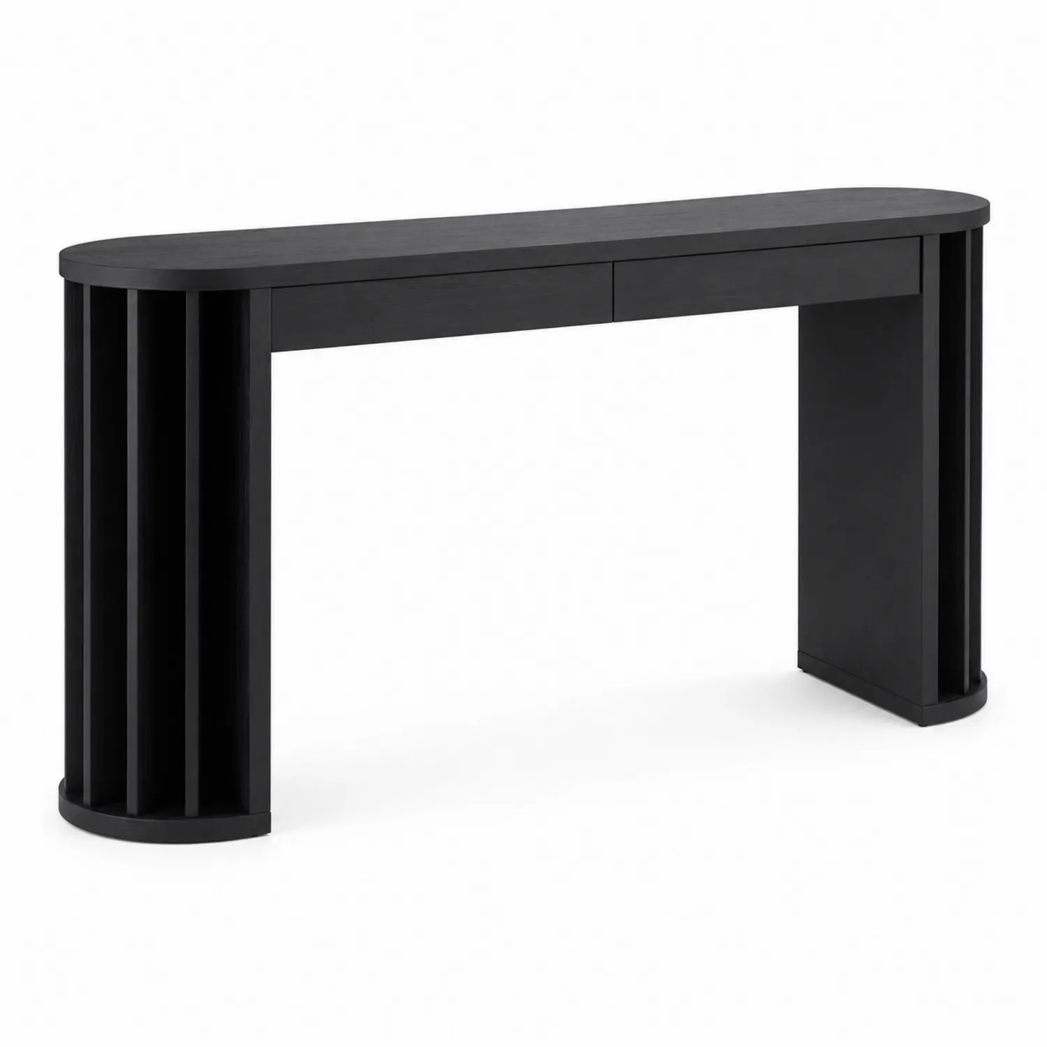 Czarny stół konsolowy z MDF