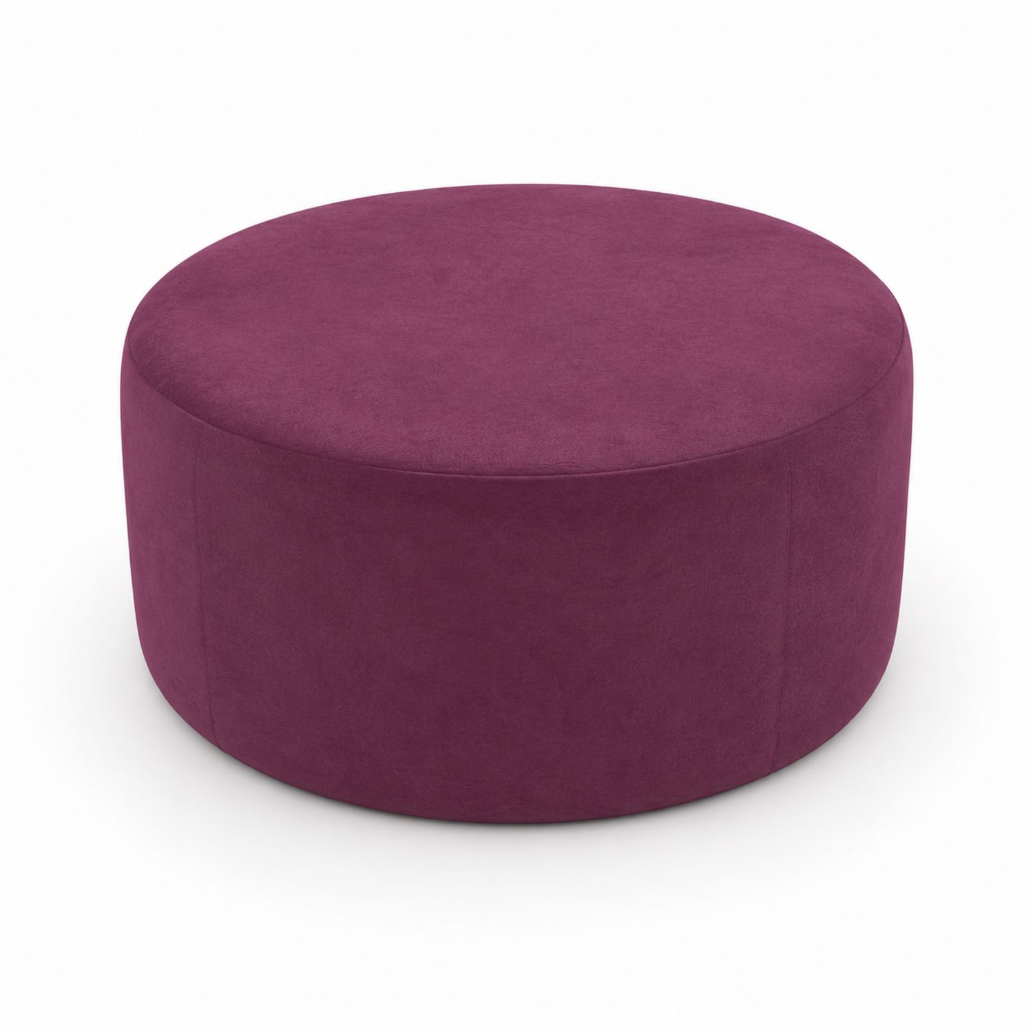 Okrągły puf z tkaniny welurowej 85 cm purpurowy