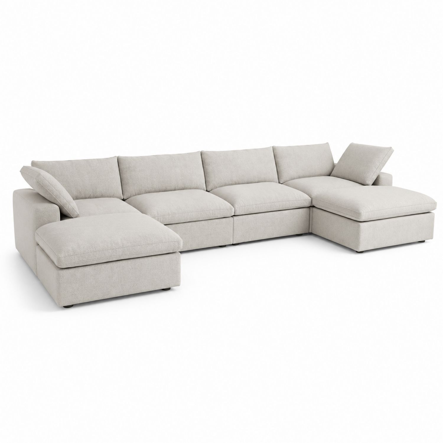 Sofa narożna modułowa beżowa