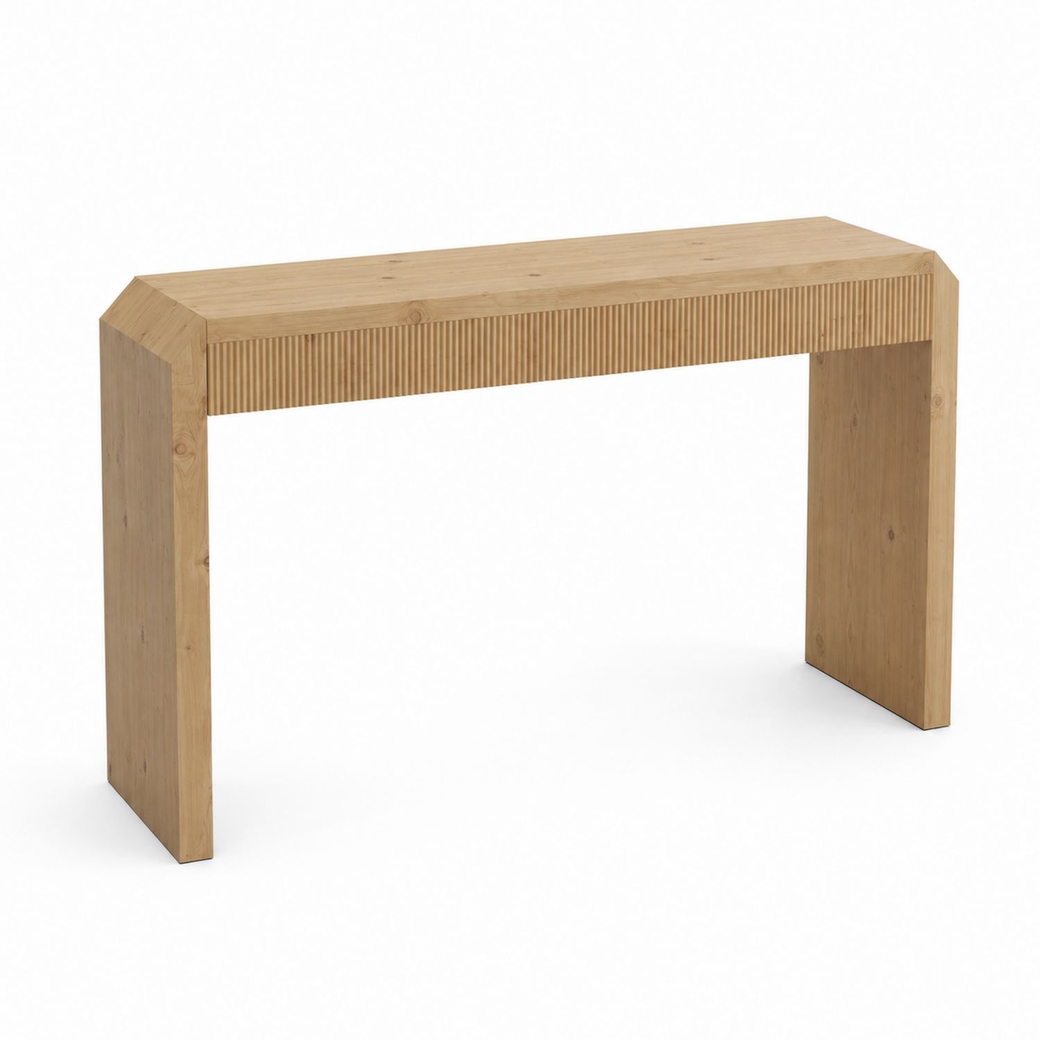 Prostokątny stół konsolowy z drewna sosnowego 120x30x80 cm