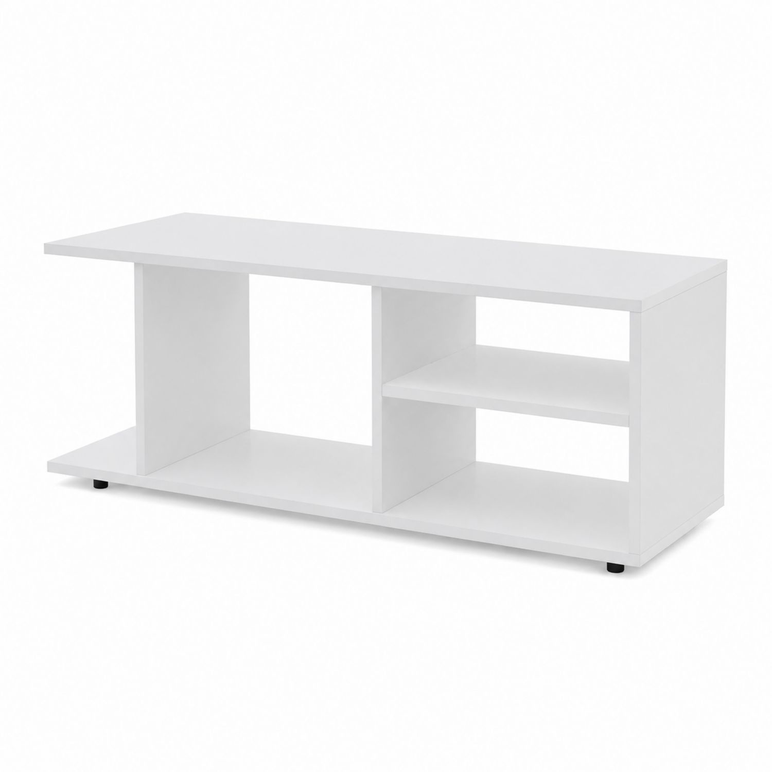 Szafka RTV z płyty meblowej biały 105x39x35 cm