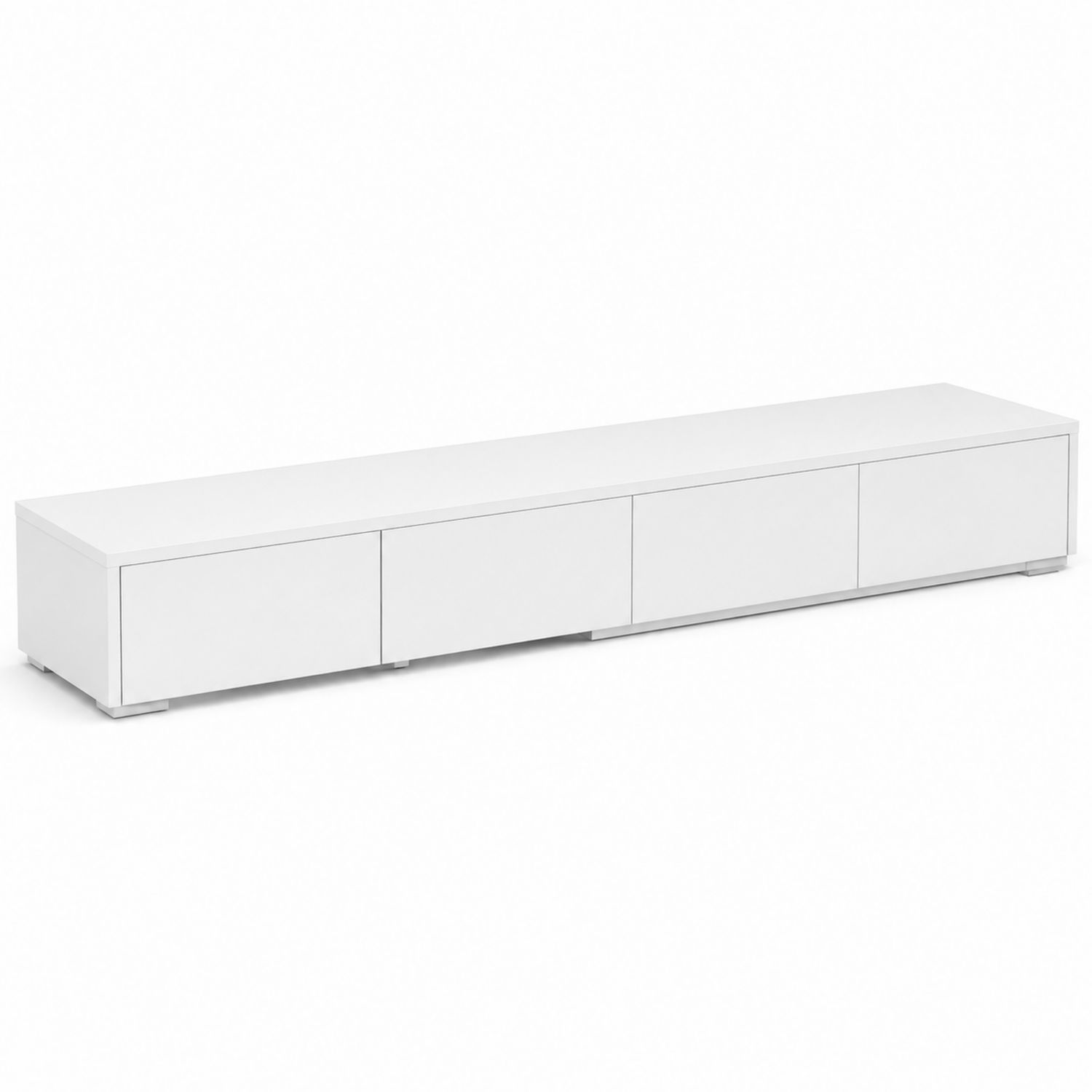 Szafka RTV biały MDF laminowany 240 cm