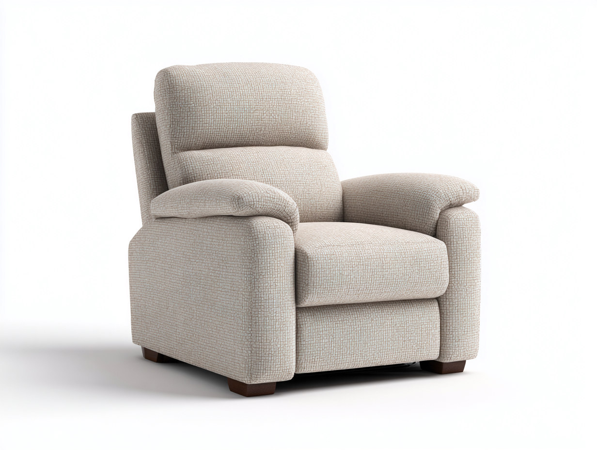 Sillones reclinables tela 88x92x102 cm - beige - diseño moderno con función relax-Javexiroom