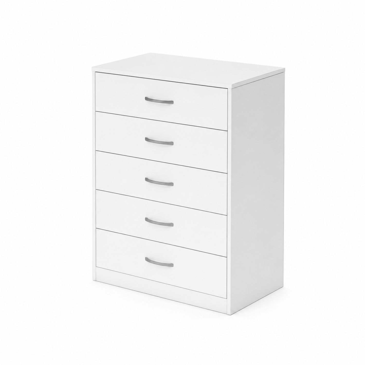 Komoda z 5 szufladami z płyty MDF Biała