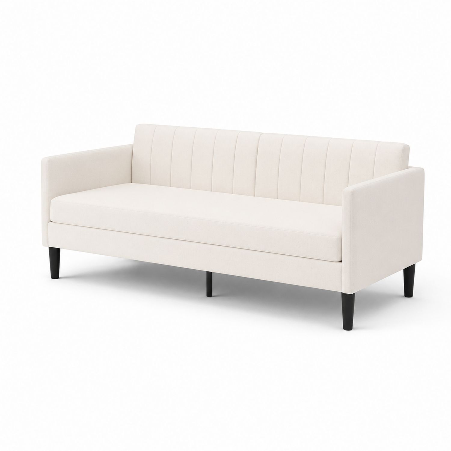 Sofa trzyosobowa beżowa 200 cm