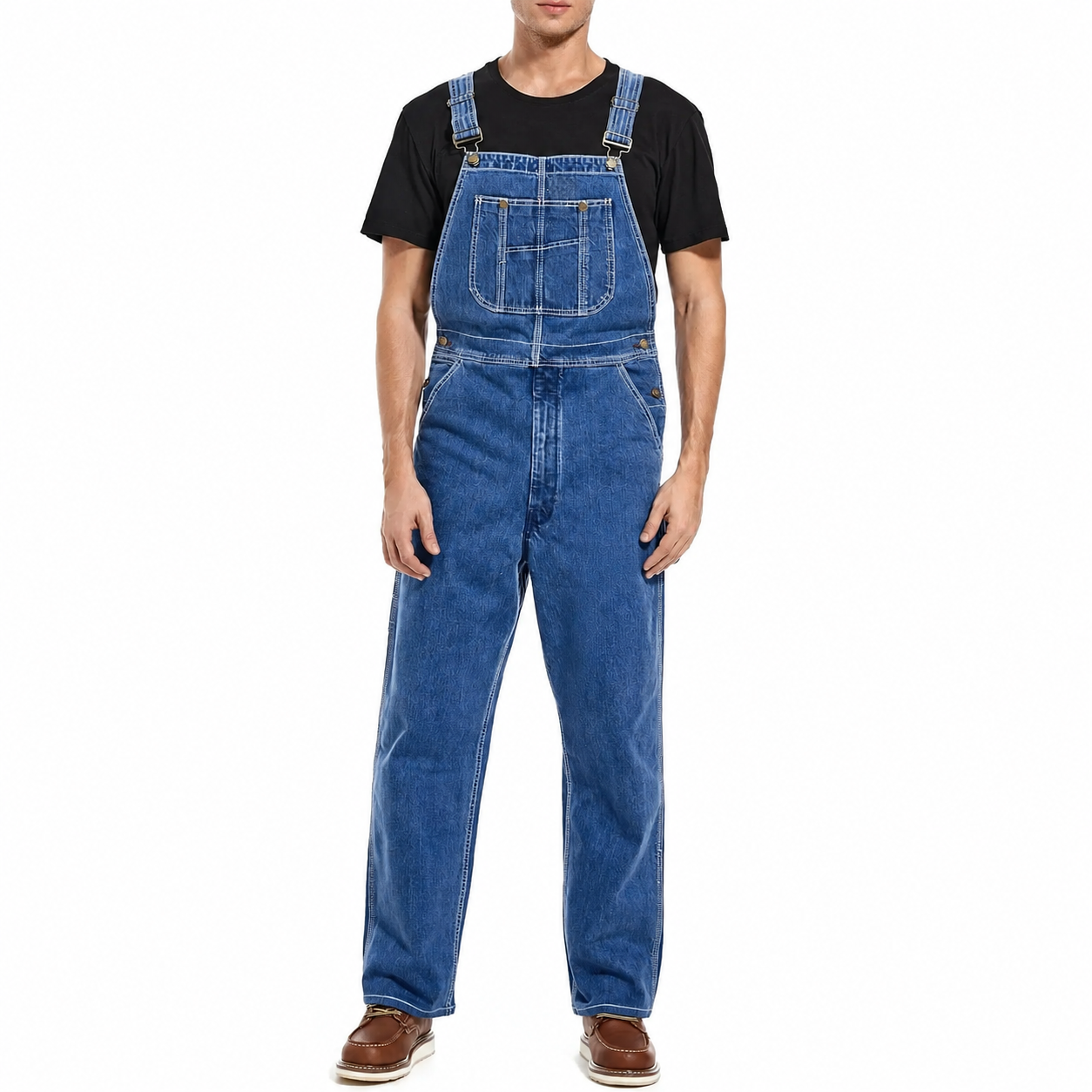 🔥Men's Denim Bib Overalls, Workwear with Adjustable Straps and Convenient Tool Pockets