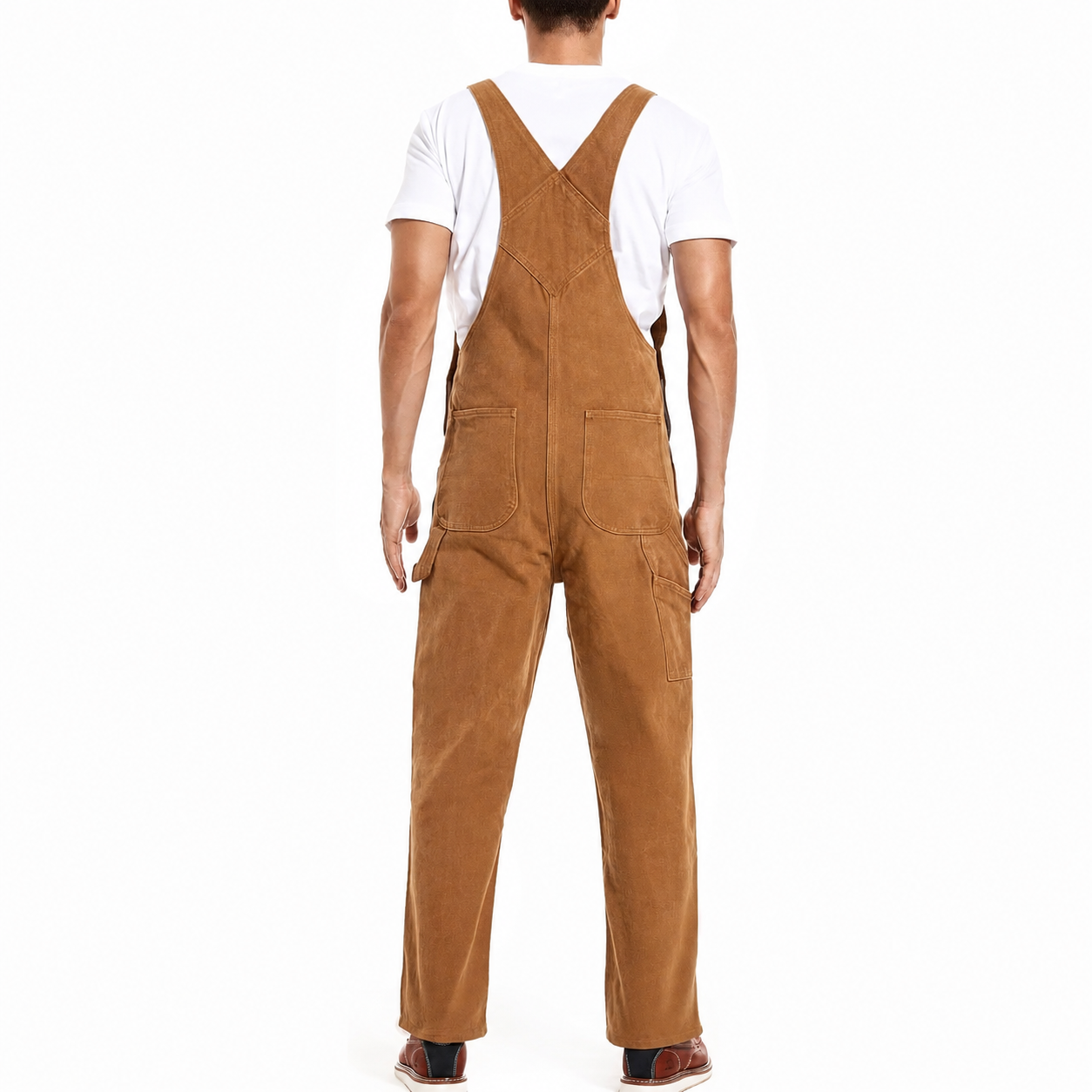 🔥Men's Denim Bib Overalls, Workwear with Adjustable Straps and Convenient Tool Pockets