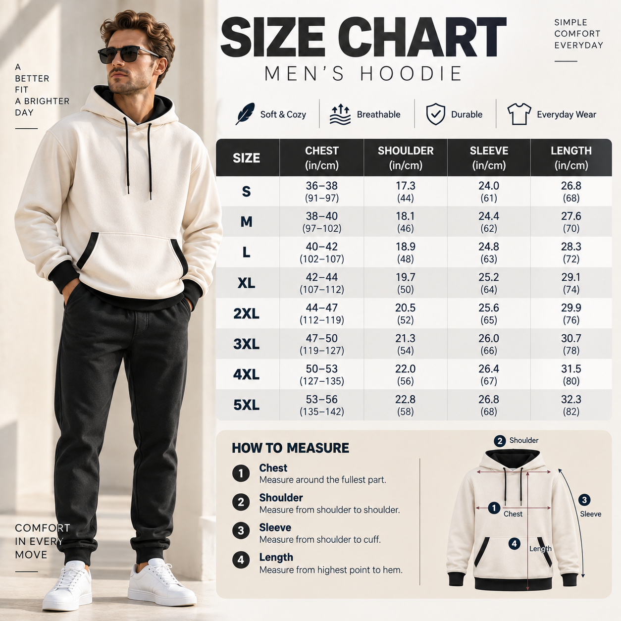 Men's Relaxed-Fit Pullover Hoodie