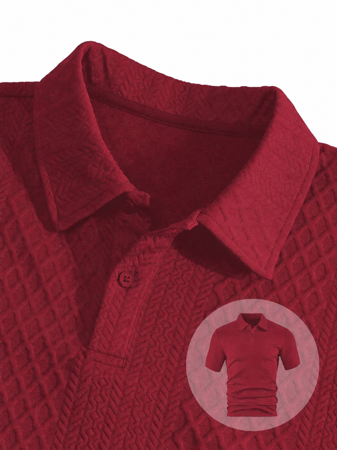 Men's Polo Shirt and Drawstring Shorts Set