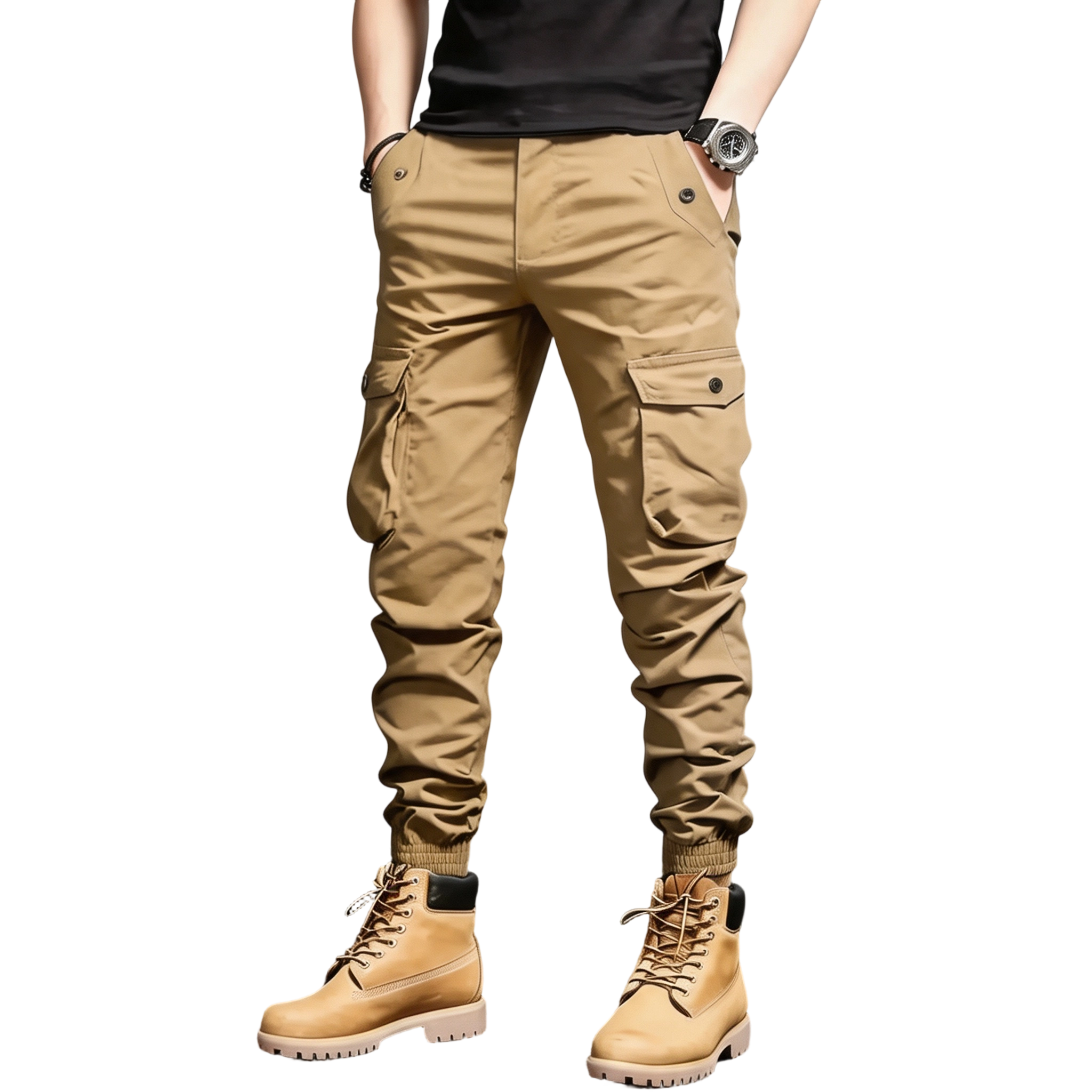 Men’s  Multi-Color Cargo Joggers