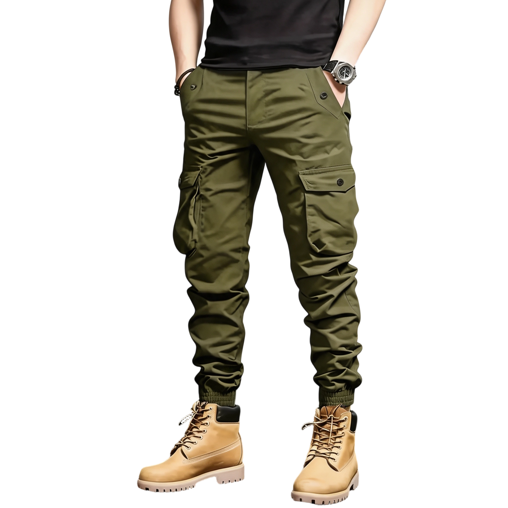 Men’s  Multi-Color Cargo Joggers