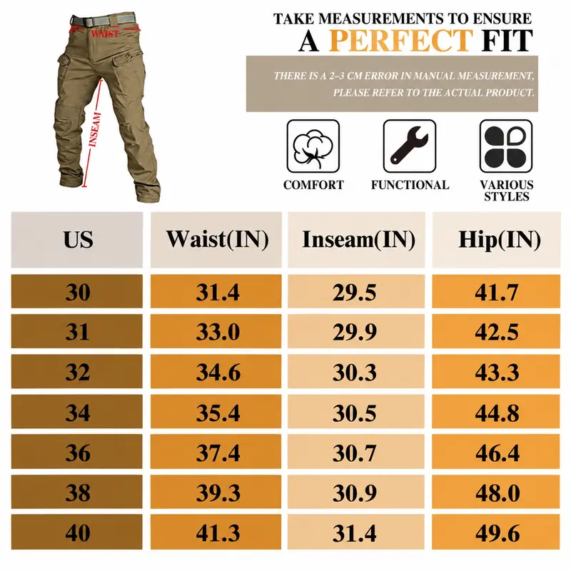 Men's Fleece-Lined Winter Cargo Pants Warm protection with flexible everyday comfort.