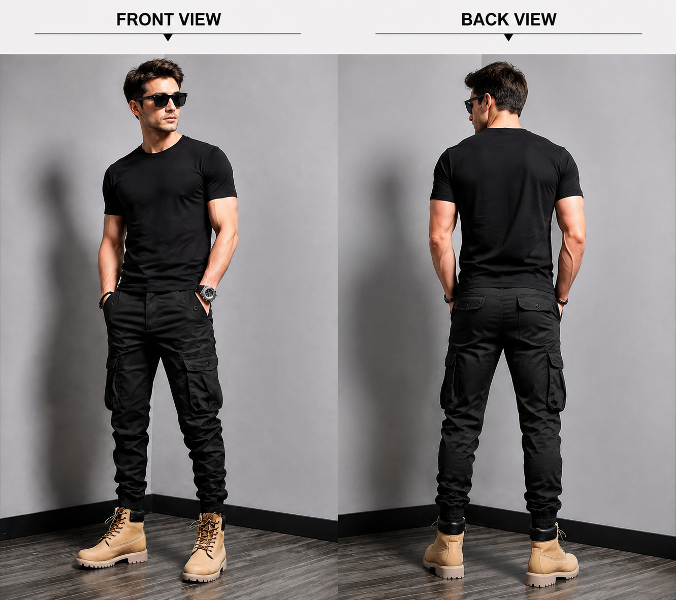 Men’s  Multi-Color Cargo Joggers