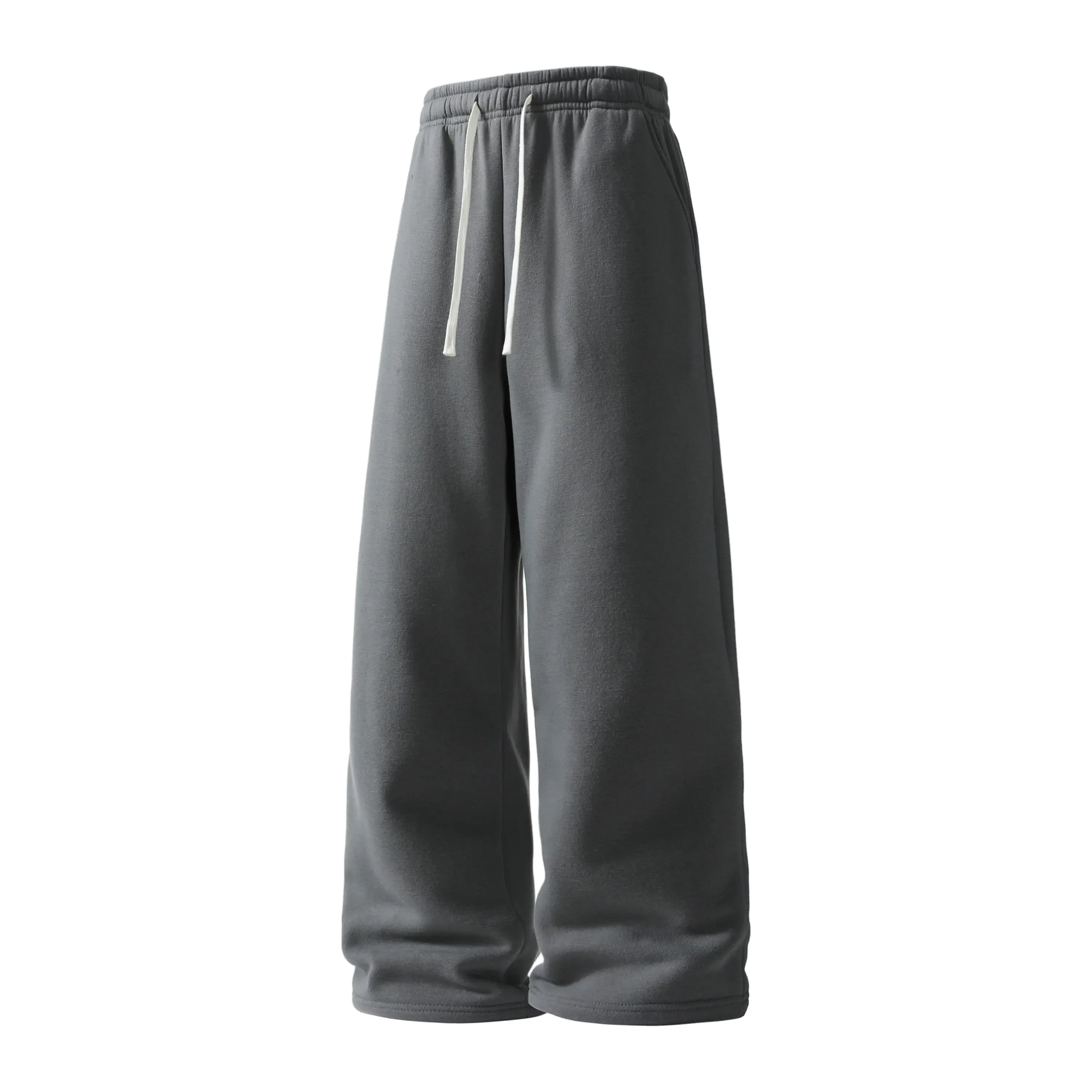 Men's 4-Pack 100% Cotton Ultra-Soft Wide-Leg Sweatpants for Fall & Winter