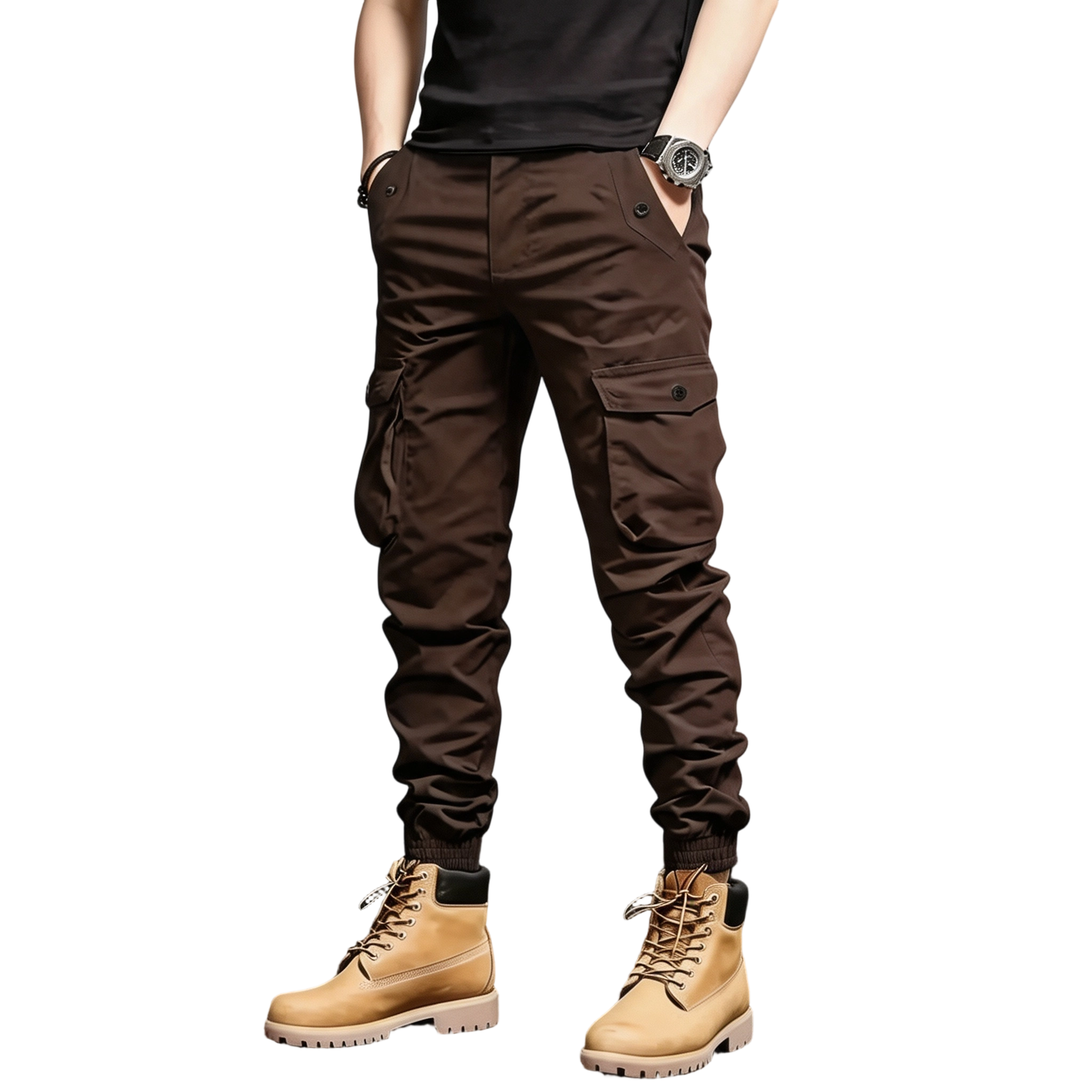 Men’s  Multi-Color Cargo Joggers