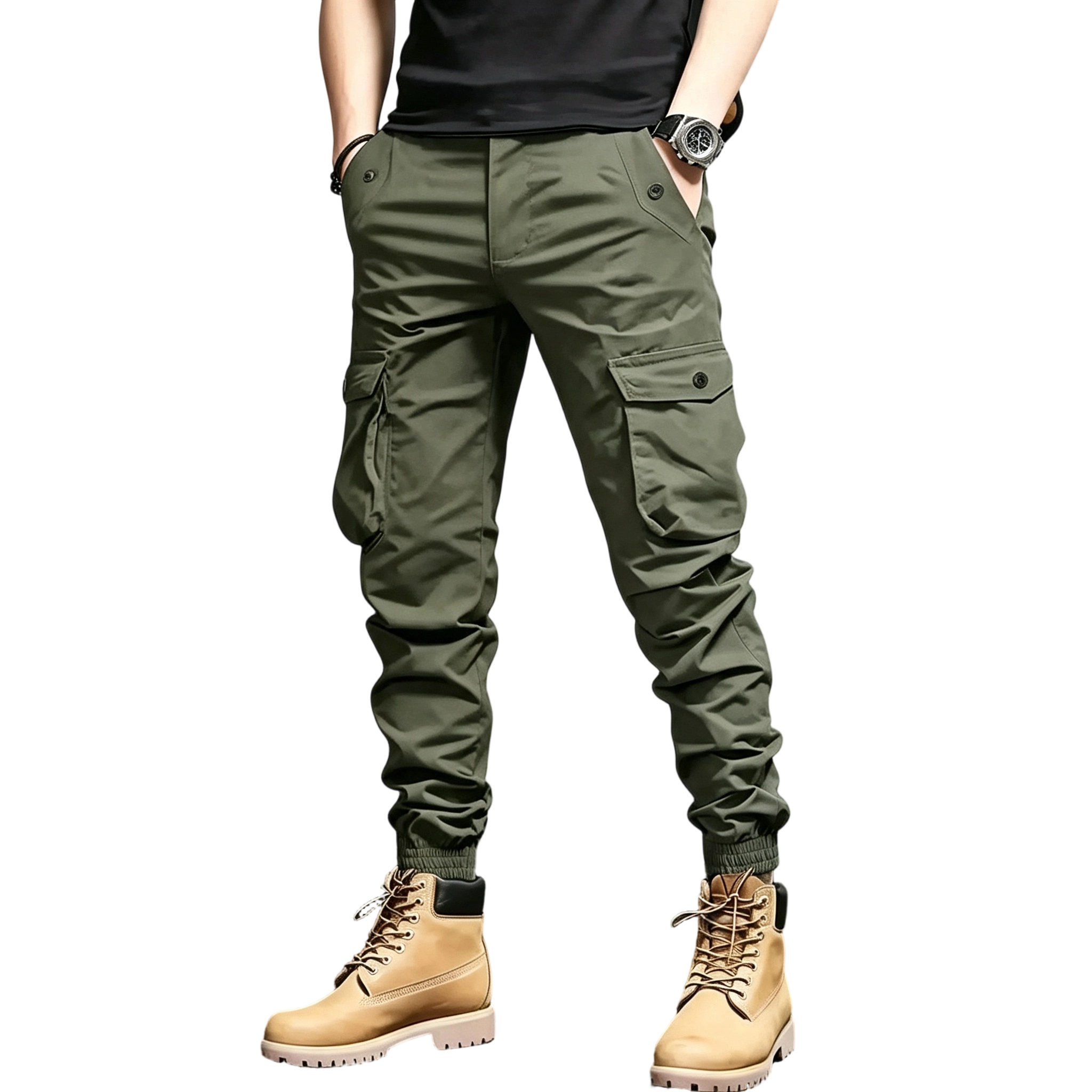 Men’s  Multi-Color Cargo Joggers