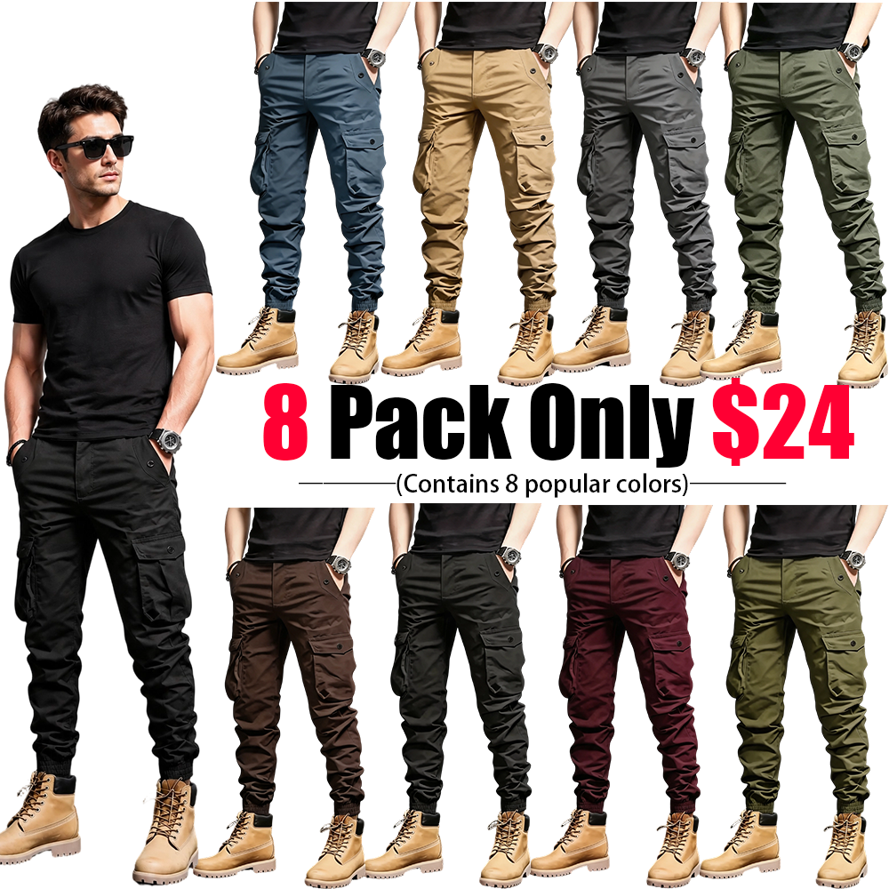 Men’s  Multi-Color Cargo Joggers