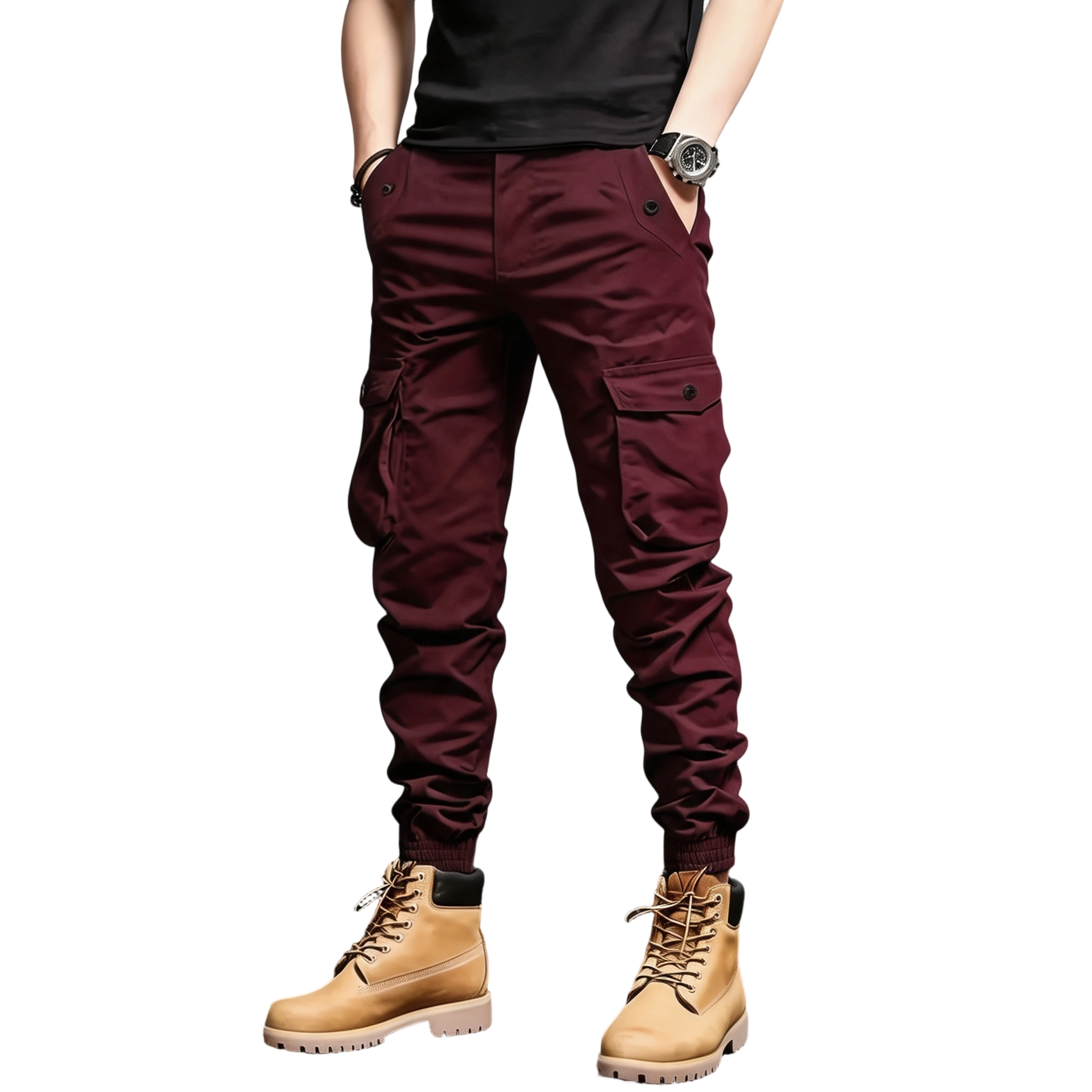Men’s  Multi-Color Cargo Joggers