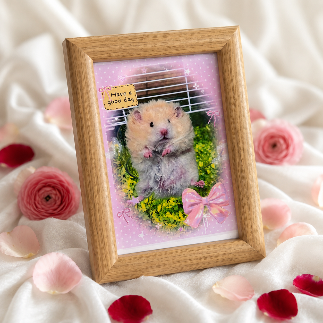 Pawfect Moments Custom Pet Photo Frame – Personalized Keepsake for Your Furry Friend