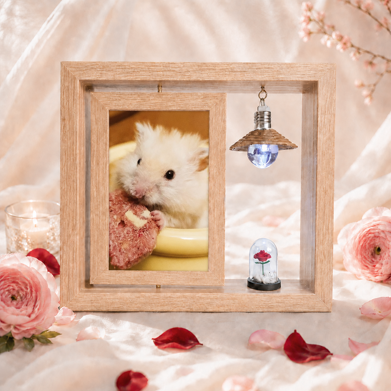 Forever Glow Custom Pet Memory Frame – Personalized Light-Up Keepsake for Your Furry Friend
