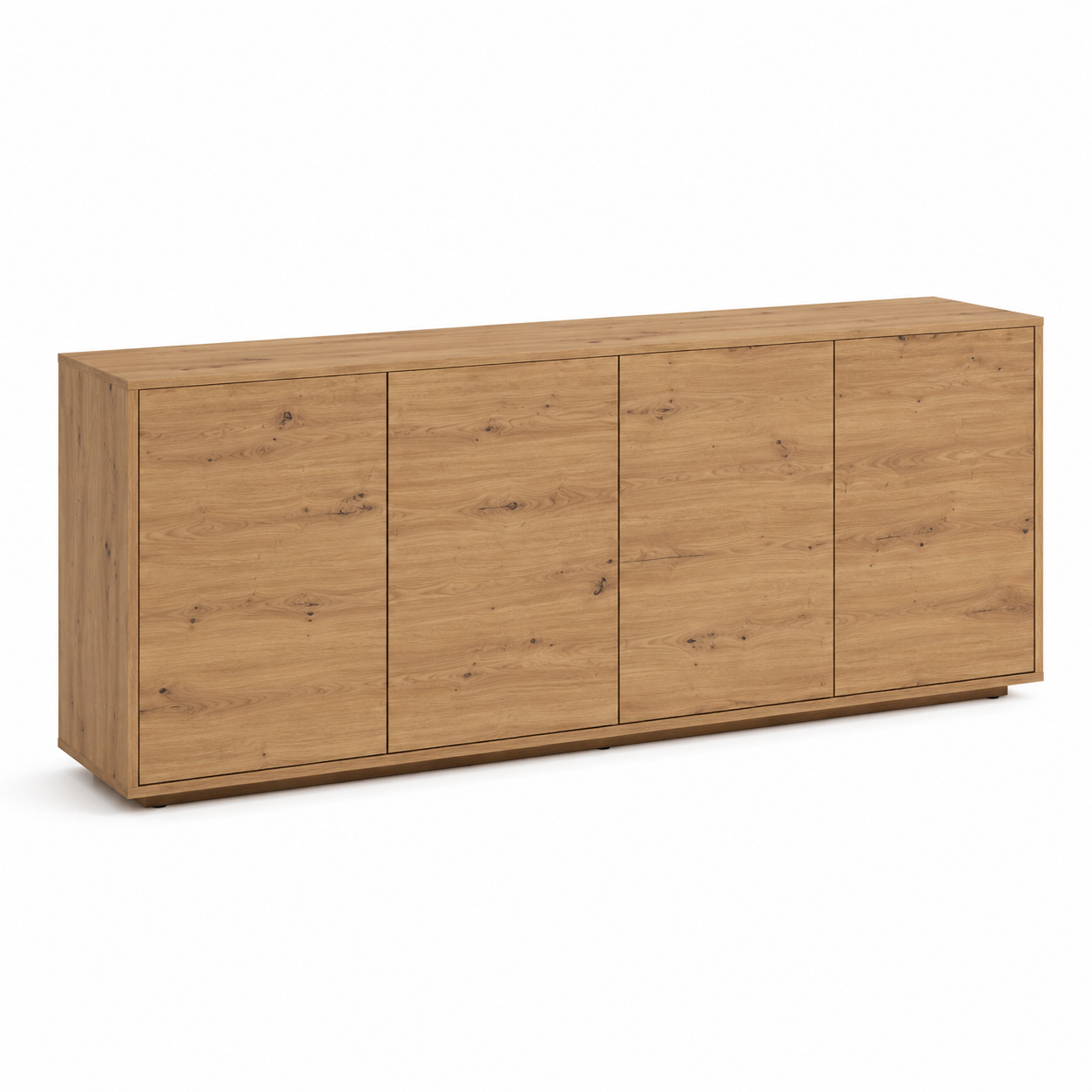 Sideboard in Wildeiche-Optik 200 cm mit Soft-Close Türen