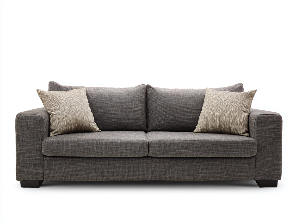 Zweisitzer Sofa Stoff 190x88x82 cm - Braun - modernes Design für Wohnzimmer-Lovexvohome