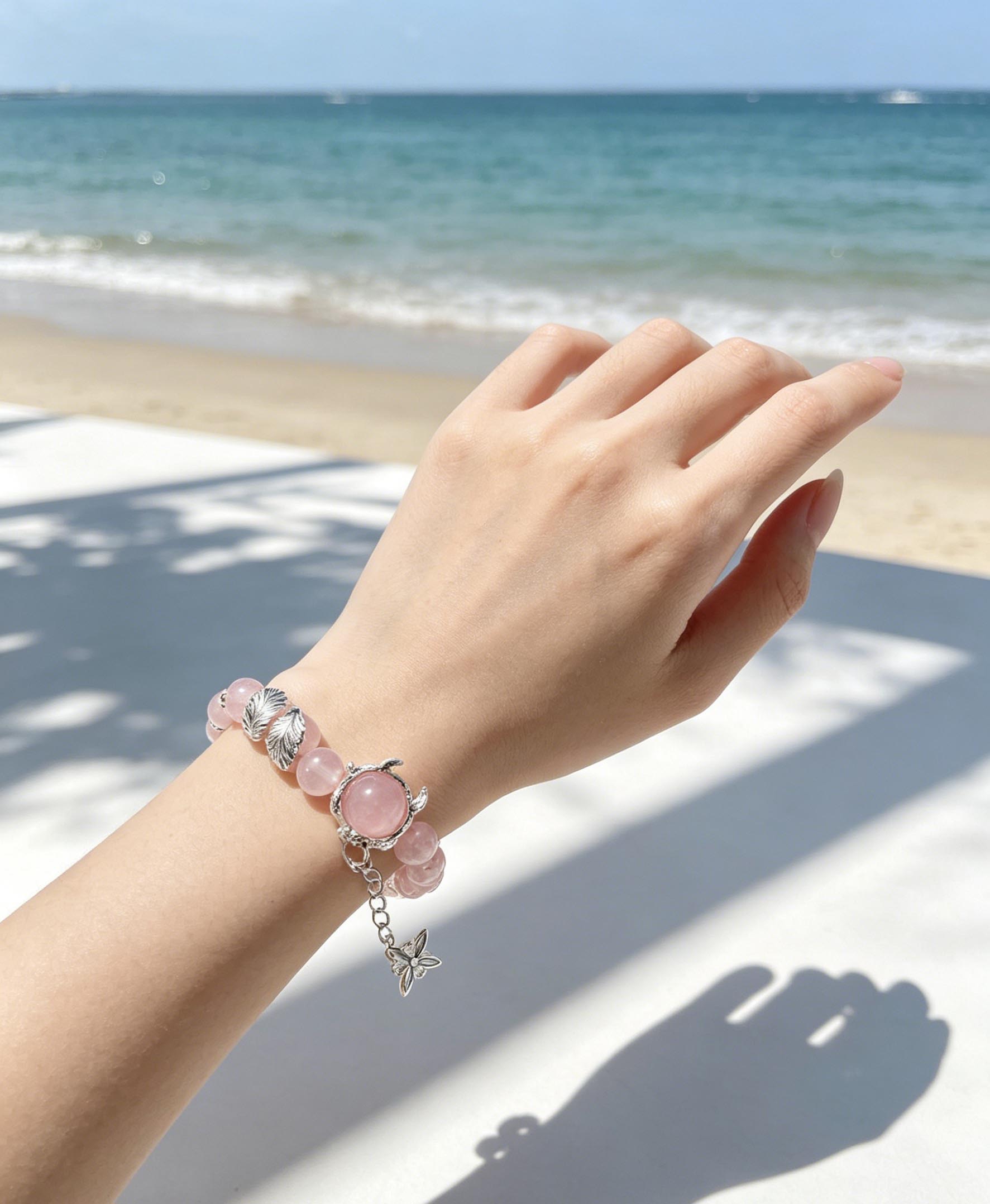 Rose Quartz Crystal Energy Bracelet – Healing 'Stone of Love' Jewellery