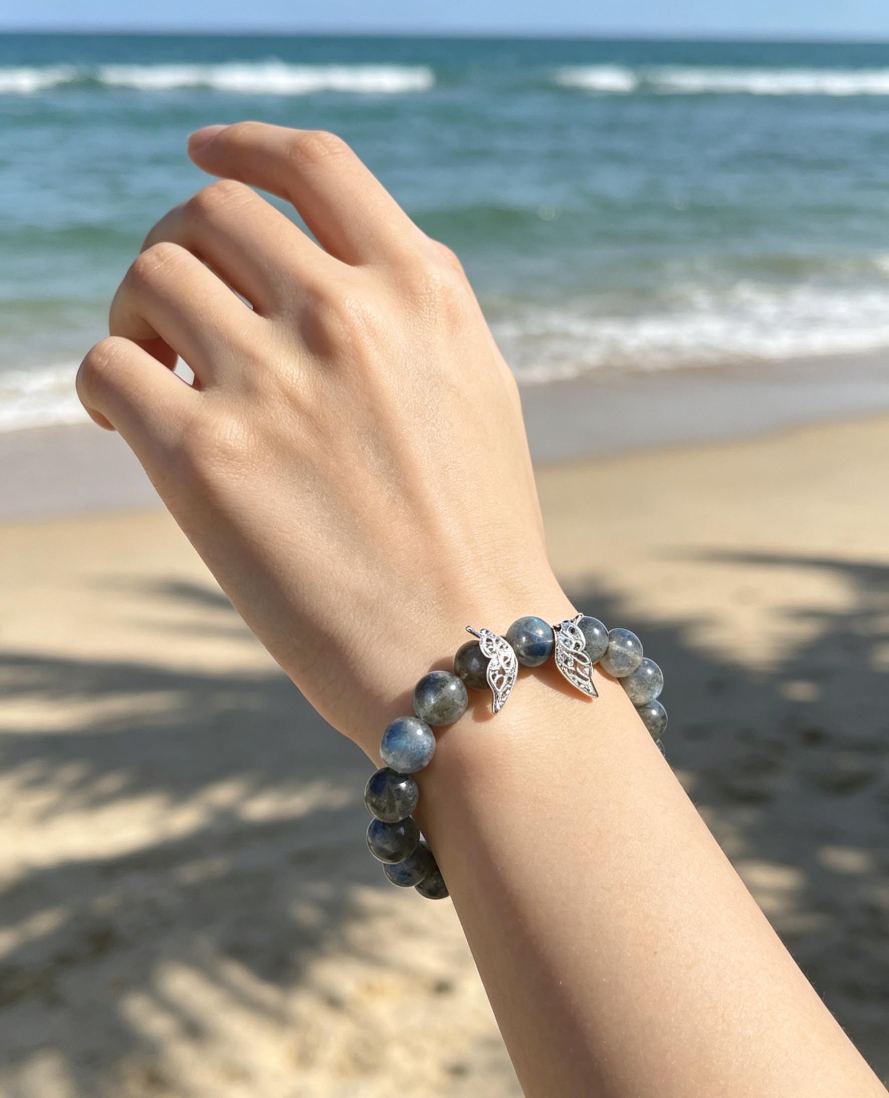 Flashy Labradorite Crystal Energy Bracelet – 'Stone of Magic' 