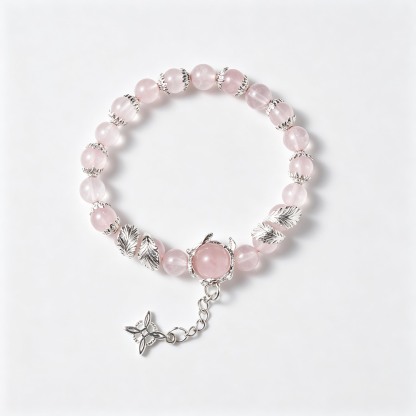 Rose Quartz Crystal Energy Bracelet – Healing 'Stone of Love' Jewellery